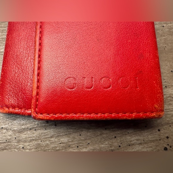 Gucci Vintage Red Leather Key Holder Wallet - Picture 3 of 11